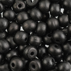 8mm Round Ivory worked on Bone Beads, Bags of 50