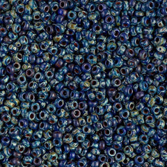 11/0 Miyuki Seed Beads Opaque Cobalt Picasso #4518