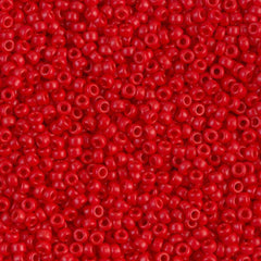 11/0 Miyuki Seed Beads Opaque Red #0408