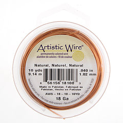 Art Wire 18 Gauge Natural Copper 10 Yd