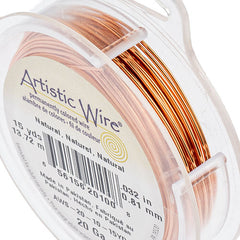 Art Wire 20 Gauge Natural Copper 15 Yd