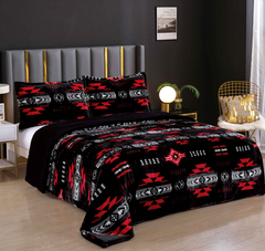 Neon Collection Cloud Reversible Queen Blanket Black-Neon