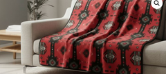 Eagle Eye Polar Fleece with Tribal design (50x60)