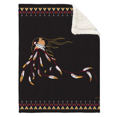 Maxine Noel Eagles Gift Faux Rabbit Throw Blanket