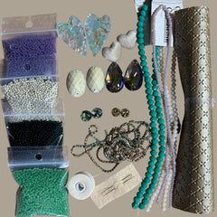Spring Beading Kit – Enchanted: Jade & Lavender Tones - #4