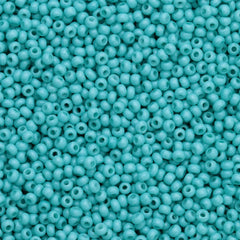 10/0 Preciosa Seed Beads Opaque Turquoise Chalk Solgel