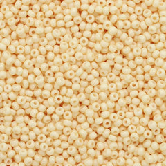 10/0 Preciosa Seed Beads Yellow Dyed Chalk White