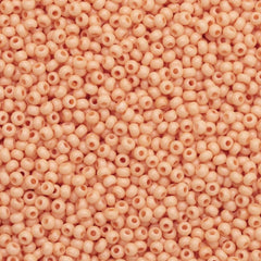 10/0 Preciosa Seed Beads Solgel Opaque Dyed Chalk Orange