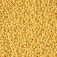 10/0 Preciosa Seed Beads Solgel Chalk Yellow