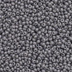 10/0 Preciosa Seed Beads Opaque Grey Luster