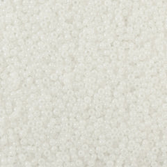 10/0 Preciosa Seed Beads Opaque White Alabaster