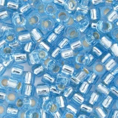 Delica 11/0 RD #0044 Aqua Silver Lined 5.2g Vial