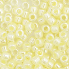 Delica 11/0 RD #0232 Pale Yellow Ceylon Lined-Dyed 5.2g Vial