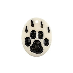 Bone Wolf Paw Pendant – 1.25" (Sold Individually)