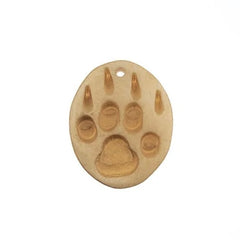 Bone Wolf Paw Pendant – 1.25" (Sold Individually)