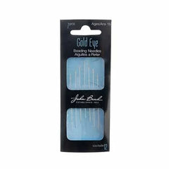 Beading Needles Gold Eye 7pcs Size 12
