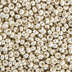 15/0 Miyuki Seed Beads Silver Galvanized #1051