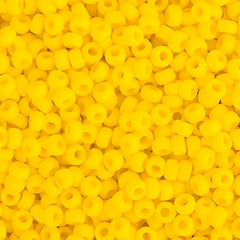 15/0 Miyuki Seed Beads Yellow Opaque #0404