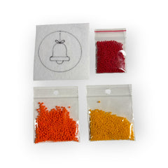 Christmas Bell Mini Beading Kit – Approx. 2.25 Inches – 20g Beads