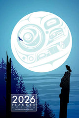 Full Moon Raven – 2026 Weekly Planner by Mark Preston (Tlingit Artist)