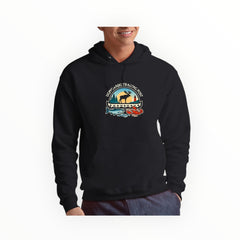 JERZEES® NuBlend® Midweight Hoodie – Heat-Pressed Ugpi’Ganjig Trading Post Logo (Black)