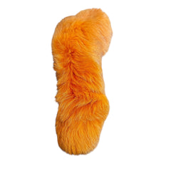 Authentic Orange Dyed Fox Tail keychain