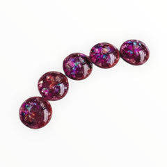 10mm Half Dome, inside coloured foil Resin, Glue On Gem, Multiple Colours