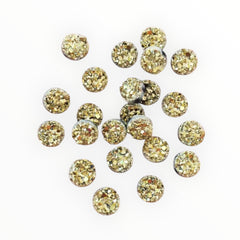 8mm Faux Druzy Round – Resin Gem (Glue-On)