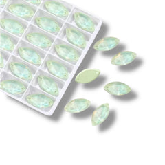 15×32mm Fancy Glass Horseye Crystals – Sew On (Sold in Pairs)