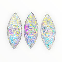 19x48mm Horseye – Resin Gem (Glue-On)