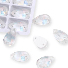 17*28mm White Fancy Glass Crystal