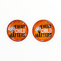20mm Every Child Matters Glass Gems – Glue-On (Pair)
