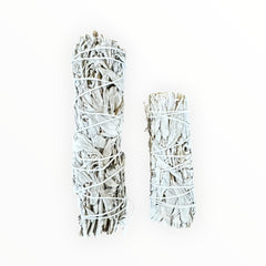 White Sage – 4" & 6" Sticks or 100g Loose Leaf Bag | For Smudging & Spiritual Use