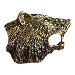 Bear Head Pendant – Antique Gold (1pc)