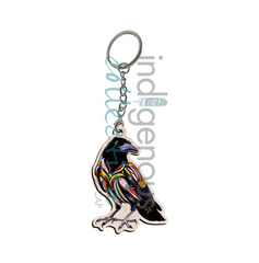 Spirit Crow 3D Keychain by artist Stephanie White - Mi'kmaq