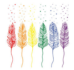 Pride Feathers Napkins – Patrick Hunter