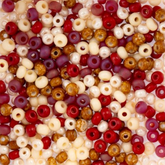 6/0 Preciosa Czech Seed Beads Vicuna Flash Mix , 22g Vial