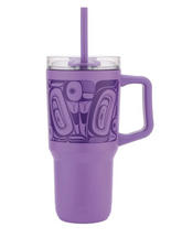 32oz Insulated Tumbler with Straw – Butterfly by Morgan Asoyuf
