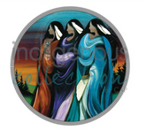 Three Sisters Round Beach Towel Blanket