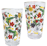 Printed Glass Tumbler (Set of 2) - Hummingbird (Nenookaasi)