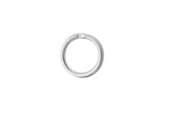 Jump Ring Round 6mmOD 19ga Silver LF/NF 100 pieces