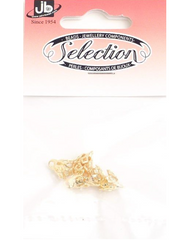 7mm Gold 7-Prong Bell Caps with Top Loop – 6 Pieces