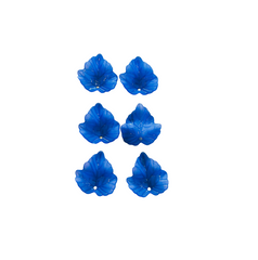 Frosted Acrylic Leaf Charms – 23 × 25 mm