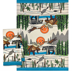 Printed Tea Towel - All My Relatives (Indinawemaaganidag)