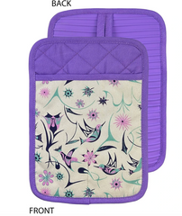 Silicone Potholder - Hummingbirds