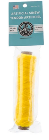 Gudebrod Sinew Bobbin – Yellow 5ply 70lb