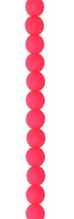 Czech Glass Beads Strand – 4mm White Alabaster Velvet Pink (46 pcs)