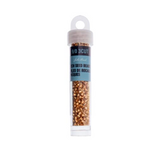 3-Cut 9/0 Czech Seed Beads Opaque Gold Metallic, 13G Vial