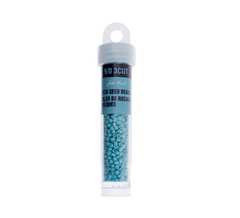 3-Cut 9/0 Czech Seed Beads Opaque Turquoise, 22g Bag or Strung