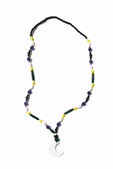 Silas - Natural Stone & Bone Necklace Non-Binary Moon